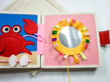 Load image into Gallery viewer, Friendly Hedgehog Toddler Busy Book