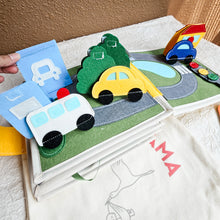 Load image into Gallery viewer, Wheels in Motion Busy Book - Transport-Themed (Ages 3–6)