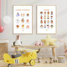 Load image into Gallery viewer, Calming Techniques Poster with Hanger (A2)