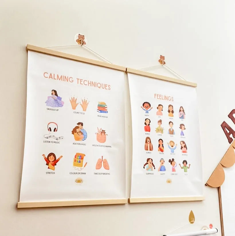 Calming Techniques Poster with Hanger (A2)