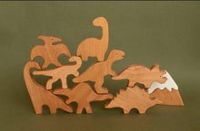 Load image into Gallery viewer, Dinosaur Wooden Toy Set - Hi Buy Mama