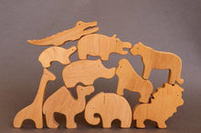 Load image into Gallery viewer, Zoo Animals Wooden Toy Set - Hi Buy Mama