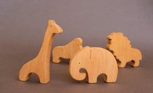 Load image into Gallery viewer, Zoo Animals Wooden Toy Set - Hi Buy Mama