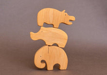 Load image into Gallery viewer, Zoo Animals Wooden Toy Set - Hi Buy Mama