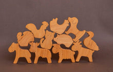 Load image into Gallery viewer, Farm Animals Wooden Toy Set - Hi Buy Mama