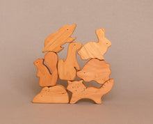 Load image into Gallery viewer, Woodland Animals Wooden Toy Set - Hi Buy Mama