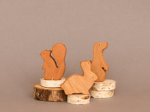 Load image into Gallery viewer, Woodland Animals Wooden Toy Set - Hi Buy Mama