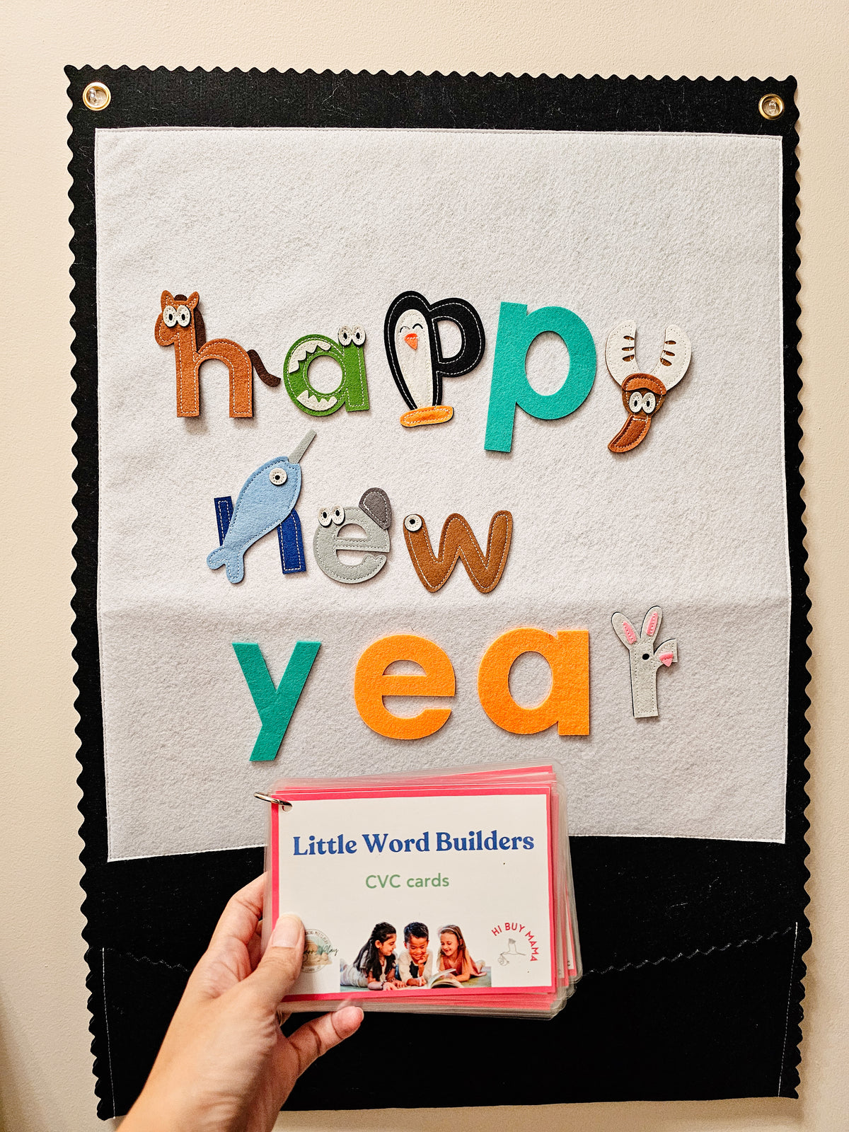Little Word Builders Alphabets Felt Board with CVC Cards