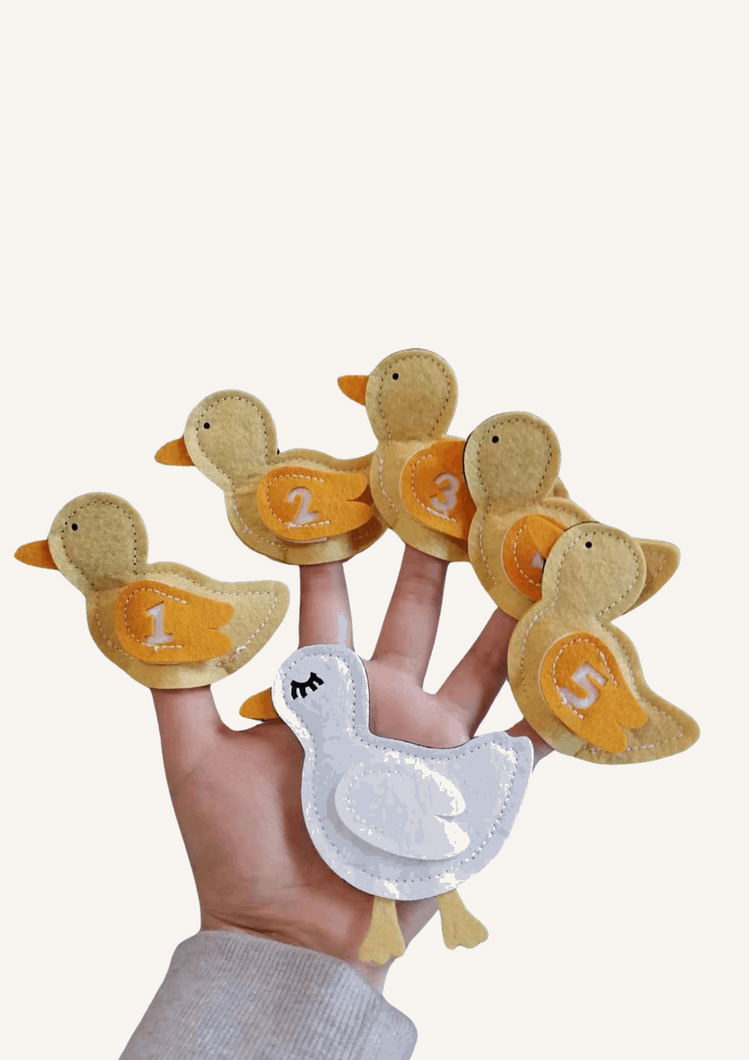 Five Little Ducks Finger Puppets