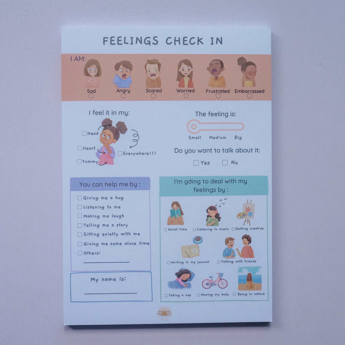Feelings Check-in Memopad