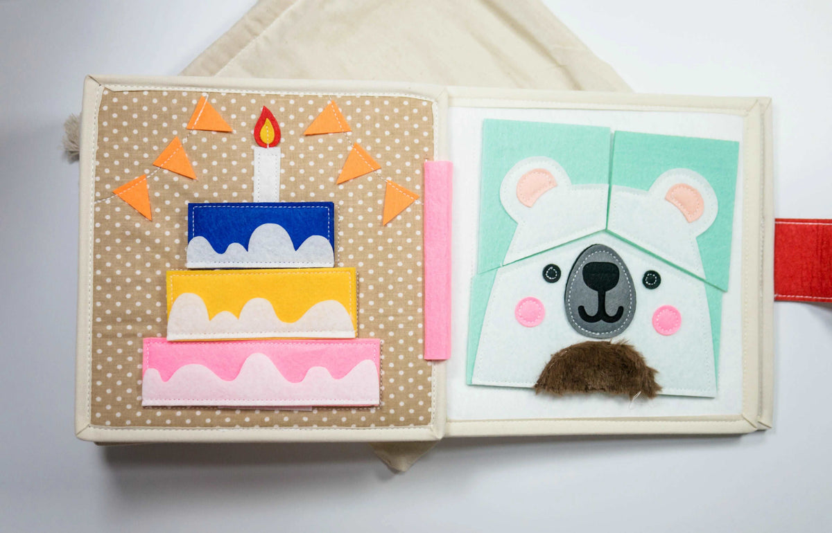 Friendly Hedgehog Toddler Busy Book