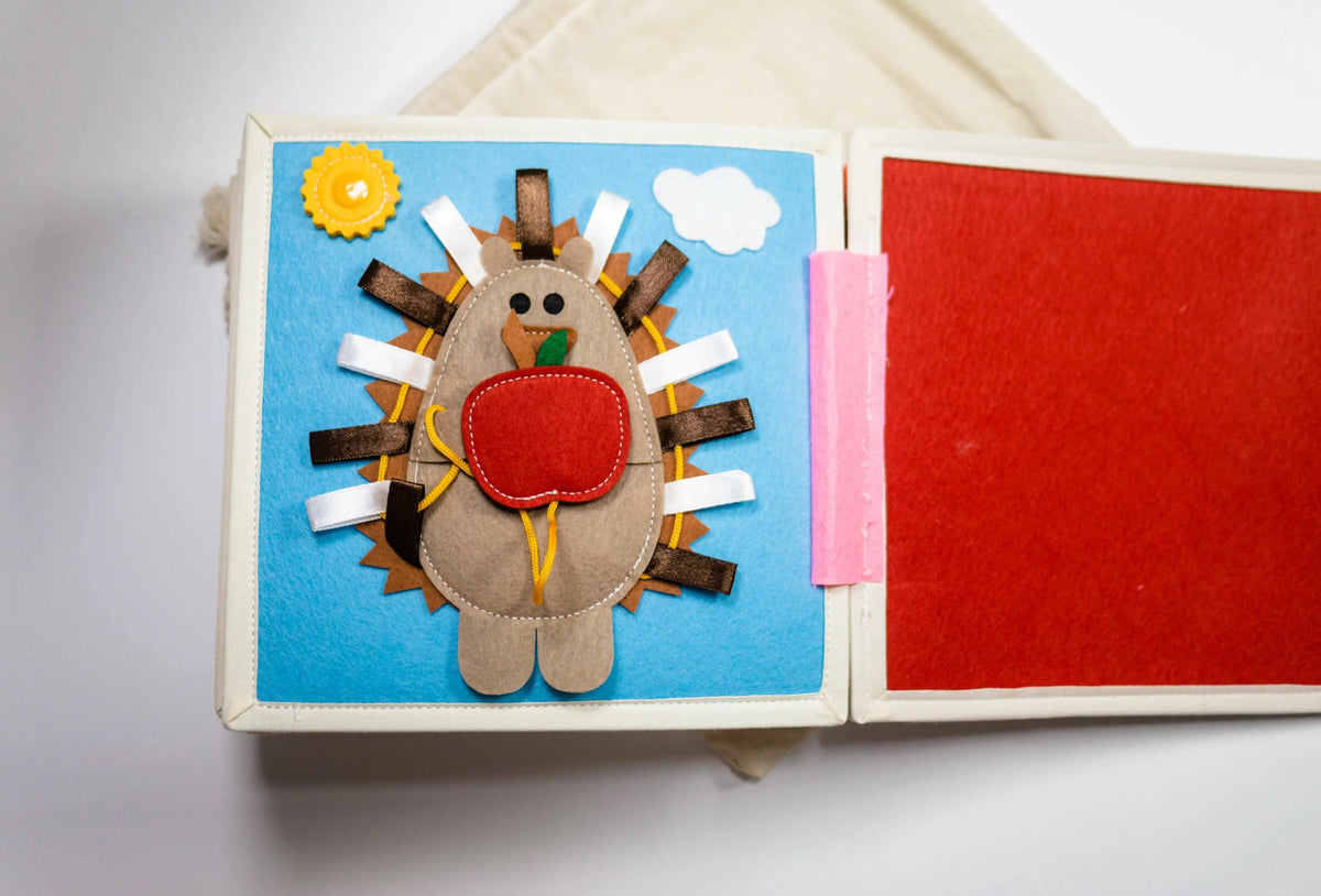 Friendly Hedgehog Toddler Busy Book