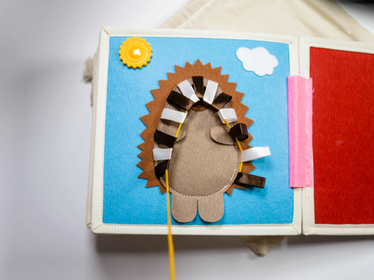 Friendly Hedgehog Toddler Busy Book