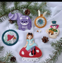 Load image into Gallery viewer, Alice in Wonderland Christmas Baubles
