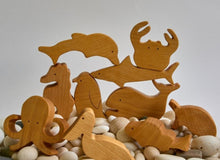 Load image into Gallery viewer, Sea Animals Wooden Toy Set - Hi Buy Mama
