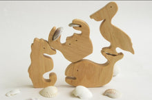Load image into Gallery viewer, Sea Animals Wooden Toy Set - Hi Buy Mama
