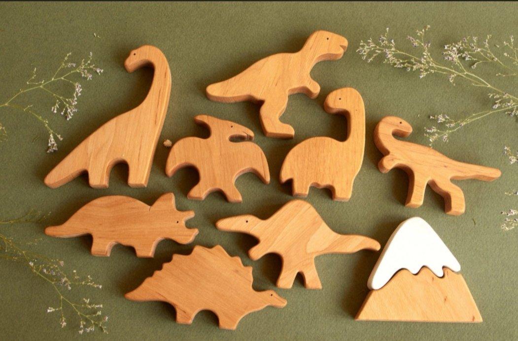 Dinosaur Wooden Toy Set - Hi Buy Mama