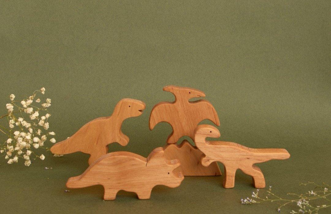 Dinosaur Wooden Toy Set - Hi Buy Mama