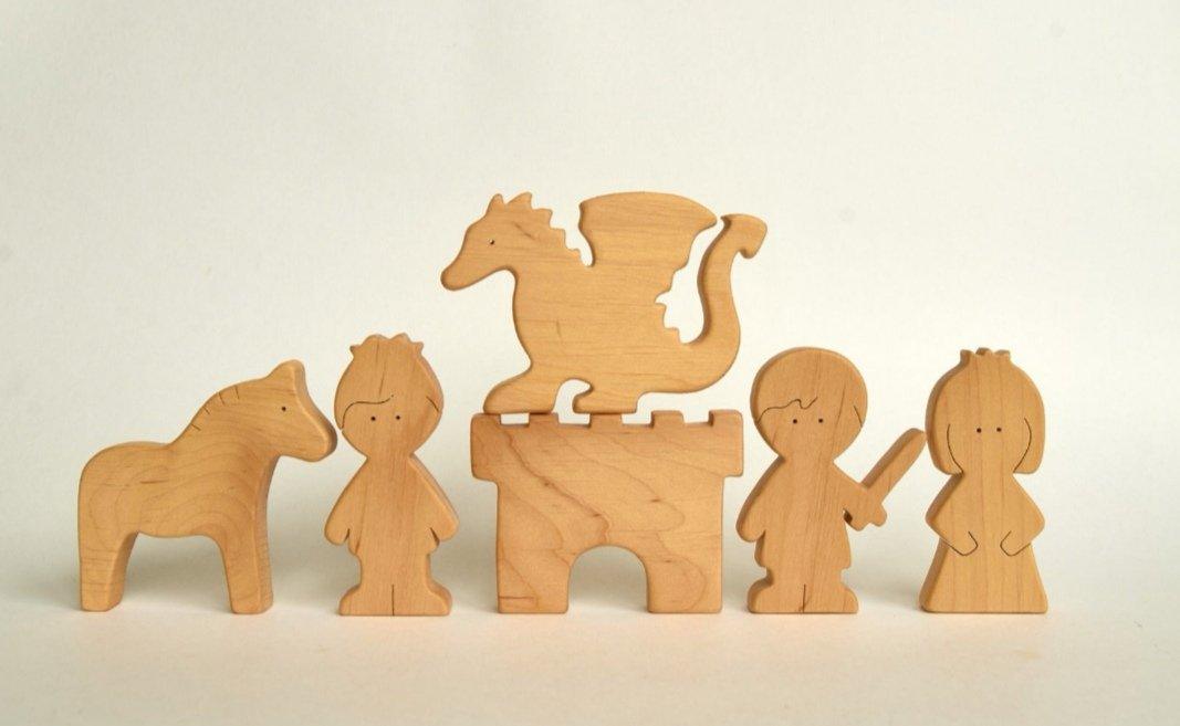 Dragon Play Wooden Toy Set - Hi Buy Mama
