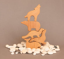 Load image into Gallery viewer, Polar Animals Wooden Toy Set - Hi Buy Mama
