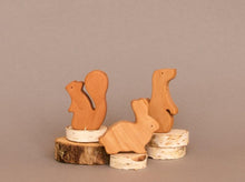 Load image into Gallery viewer, Woodland Animals Wooden Toy Set - Hi Buy Mama
